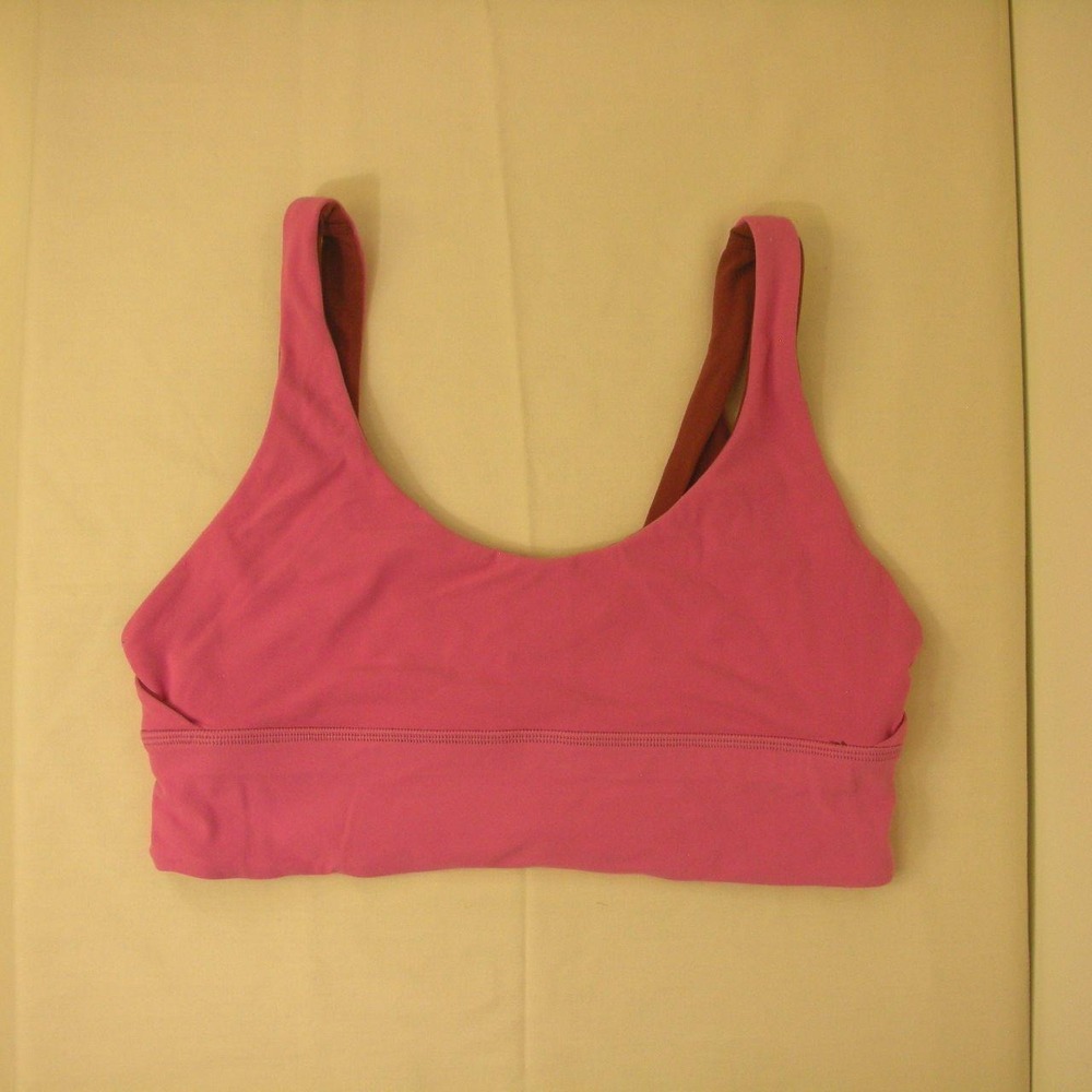 Lululemon Reversible Align Sports Bra‎ Size 10 Pink Dusty Rose Nulu